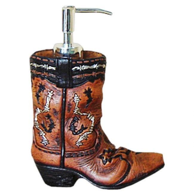 (JT-87-1221) Cowboy Boot Soap Dispenser