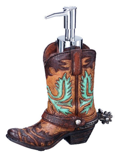 (JT-87-1246) Western Cowboy Boot Soap/Lotion Pump