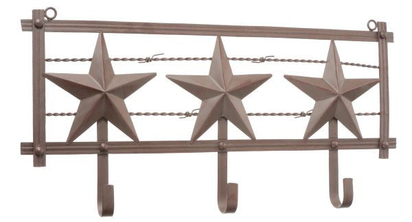 Western Stars & Barbwire Metal Coat Rack – Wild West Living