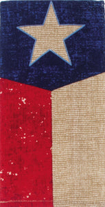 (KD-R1630) "State of Texas" Vintage Western Terry Towel