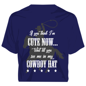 "Cute Now" Western Kids T-Shirt