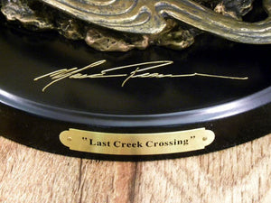 "Last Creek Crossing" Western Sculpture by Marc Pierce