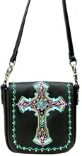 Load image into Gallery viewer, 100% Genuine Leather Crossbody with Cross - Choose From 2 Colors!