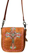Load image into Gallery viewer, 100% Genuine Leather Crossbody with Cross - Choose From 2 Colors!