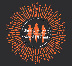 (MBCG1187) "Everyway, Everyday Cowgirl" Adult T-Shirt