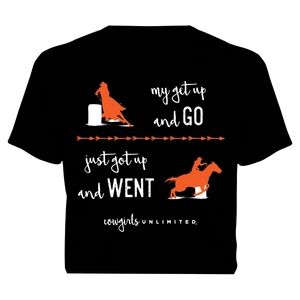 "Get Up & Go" Western Cowgirls Unlimited T-Shirt
