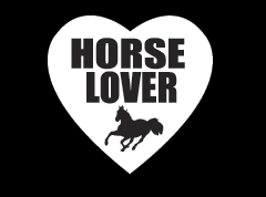 (MBDV8105) "Horse Lover Heart" High Performance Vinyl Decal