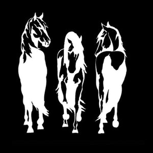 (MBDV8166) "Walking Horses" High Performance Vinyl Decal