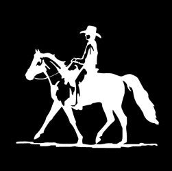 (MBDV8179) "Cowboy - Gaited Horse" High Performance Vinyl Decal
