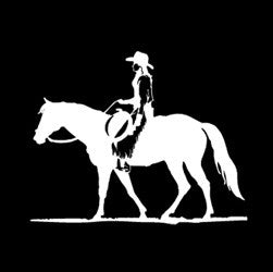 (MBDV8188) "Cowgirl - Quarter Horse" High Performance Vinyl Decal