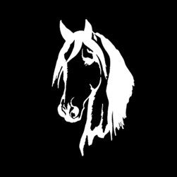 (MBDV8198) "Horse Head" High Performance Vinyl Decal