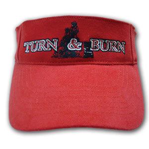 (MBHC9032) "Turn & Burn" Barrel Racer Visor - Red