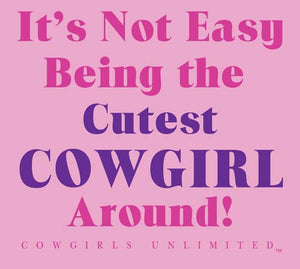 (MBKDS2083) "Cutest Cowgirl Around" Western Kids T-Shirt