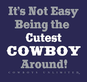 (MBKDS2084) "Cutest Cowboy Around" Western Kids T-Shirt