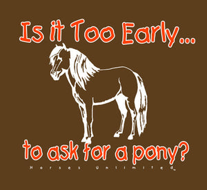 (MBKDS2116) "Ask For a Pony" Western Kids T-Shirt