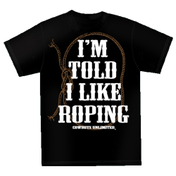 (MBKDS2125) "I'm Told I Like Roping" Western Kids T-Shirt