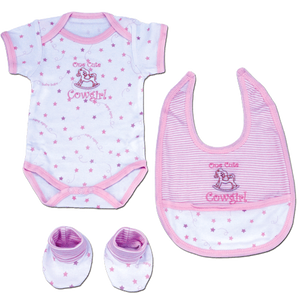 (MBKDS2906) "One Cute Cowgirl" Baby Set