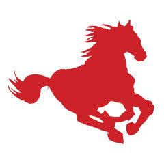 (MBRR8040) "Horse 6"  Reflective Trailer Decal
