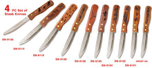 Load image into Gallery viewer, (MBSN91) 4-Pc. Western Steak Knives