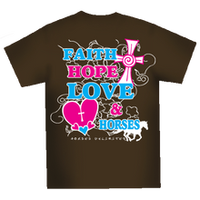 Load image into Gallery viewer, (MBUH7593) &quot;Faith &amp; Horses&quot; Horses Unlimited T-Shirt