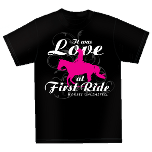 (MBUH7600) "First Ride" Horses Unlimited T-Shirt
