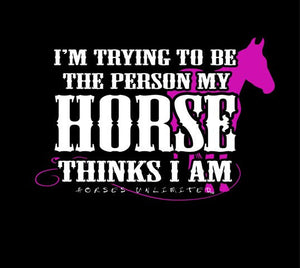 (MBUH7605) "Thinks" Horses Unlimited T-Shirt