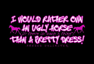 (MBUH7617) "Pretty Dress" Horses Unlimited T-Shirt