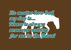 (MBUH7619) "Waiting" Horses Unlimited T-Shirt