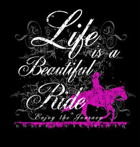 (MBUH7624) "Beautiful Ride" Horses Unlimited T-Shirt
