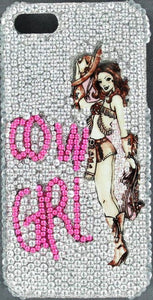 (MFW06128) "Cowgirl"  iPhone 4 Hard Case Jacket by Blazing Roxx