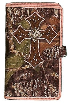 (MFW06522222) Mossy Oak Breakup Cowboy Travel Bible with Cross