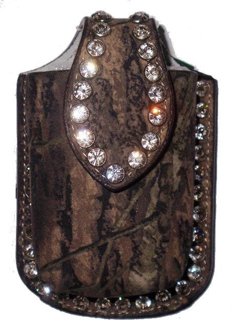 (MFW06808222) Mossy Oak Camouflage Western Cell Phone Holder