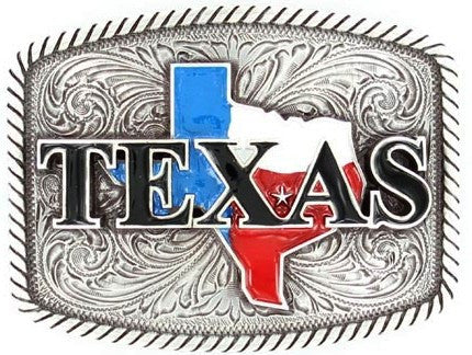 (MFW37924) Texas Western Rectangular Belt Buckle