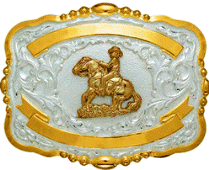 (MFW38424) "Reiner" Western Trophy Belt Buckle