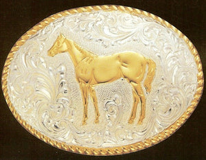(MFWC01578) "Horse" Crumrine Belt Buckle