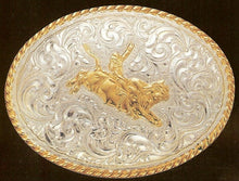 Load image into Gallery viewer, (MFWC06150) &quot;Bull Rider&quot; Crumrine Belt Buckle