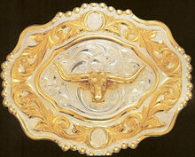 Load image into Gallery viewer, (MFWC08726) &quot;Longhorn&quot; Crumrine Belt Buckle