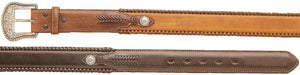 (MFWN24756) Men's Western 1-1/2" Leather Belt