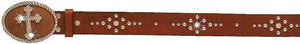 (MFWN3448202) Western Ladies' 1-1/2" Belt with Cross Buckle