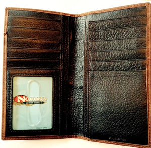 (MFWN5450044) Western Men's Rodeo Wallet/Checkbook Cover by Nocona