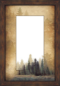 Misty Forest Framed Mirror