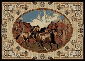 "Great Escape" Western Area Rug  (4 Sizes Available)