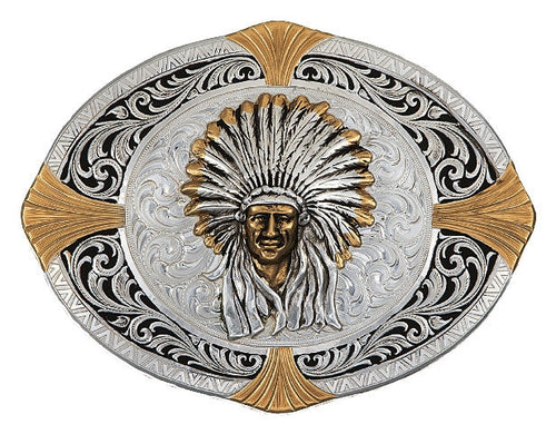 (MS24410) Native Spirit Now High Plains Cardinal Points Belt Buckle