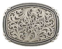 Load image into Gallery viewer, (MS28400RTS) Western Antiqued Pinpoints and Twisted Rope Belt Buckle