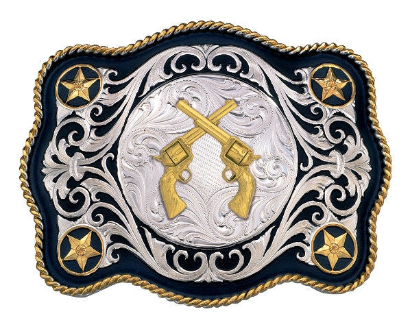 Montana Silversmiths Scalloped Champion Bullriding Belt Buckle