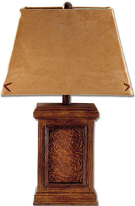 (MS70962) Western "Tooled" Lamp