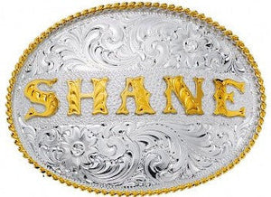 (MS890) "The Name Buckle" Western Belt Buckle