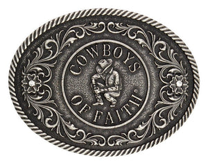 (MSA351) "Cowboys of Faith" Belt Buckle