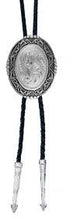 Load image into Gallery viewer, (MSBT46) Southwestern Rancher&#39;s Bolo Tie in Antiqued Silver