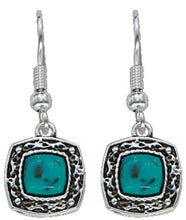 Load image into Gallery viewer, (MSER1263) Western Blue Earth Turquoise Drop Earrings